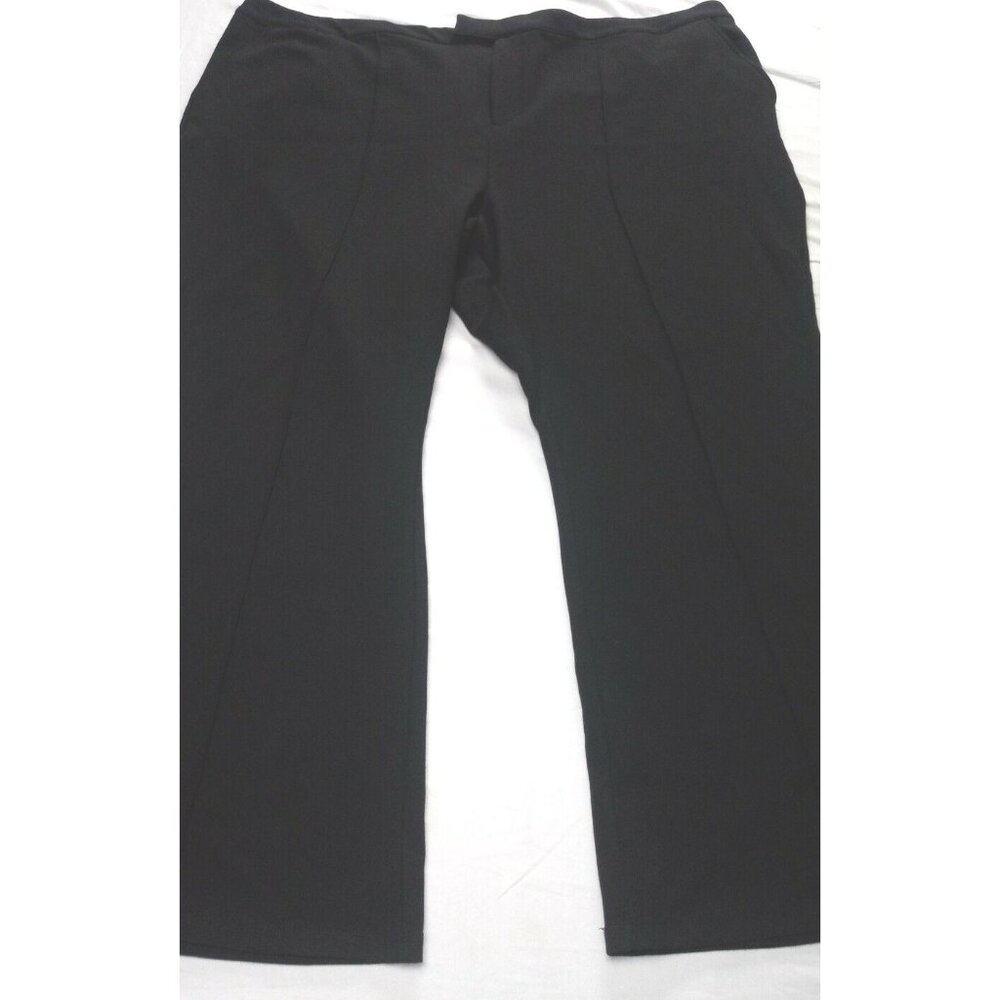 Future Collective Black Flare Dress Pants Kahlana Barfield Brown Size 28W/30W